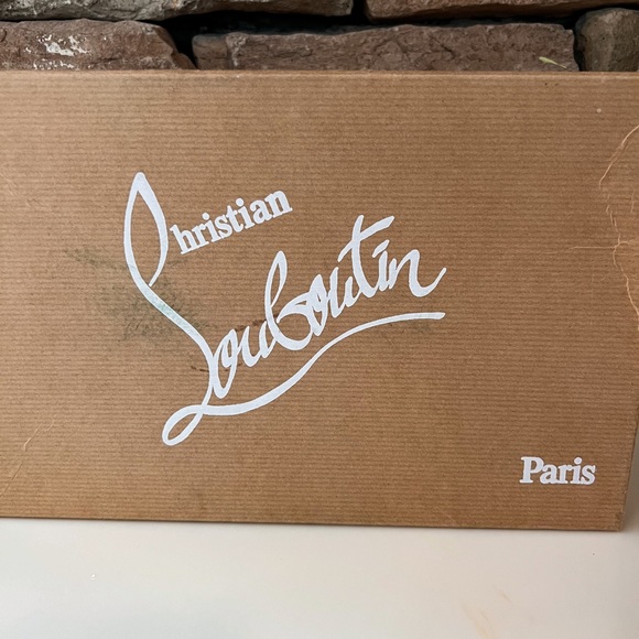 Authentic EUC Christian Louboutin Private Number 120mm Slingback Peep-toe Heels - Picture 11 of 12